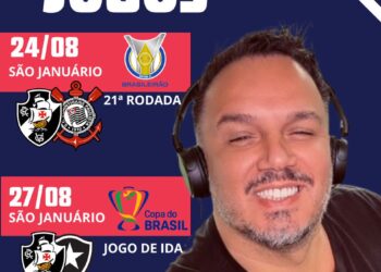 Leandro Machado comentará os jogos Vasco x Corinthians e Vasco x Botafogo na VascoTV.