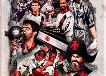 Vasco campeão Libertadores 1998, festa dos jogadores e torcedores do clube.