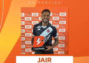 Jair é eleito o ‘Craque Betano’ após empate entre Vasco e Botafogo