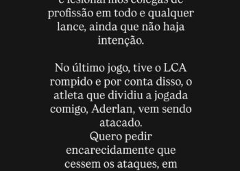 Jair pede fim dos ataques ao lateral do Sport: ‘Me ligou para saber como estava’