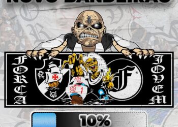 Força Jovem revela novo bandeirão