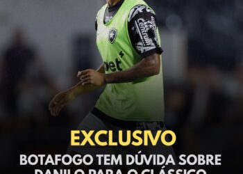 Volante Danilo é dúvida para o clássico contra o Vasco nesta quinta-feira
