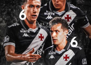 Lucas Piton chega a 150 jogos pelo Vasco contra o Botafogo