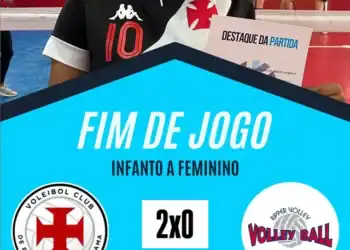 Vôlei Feminino: Vasco garante vitórias sobre Ripper Vôlei e PSK no Campeonato Infanto A Liverj