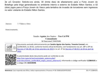 Bepe solicita suspensão da Força Jovem por 2 jogos