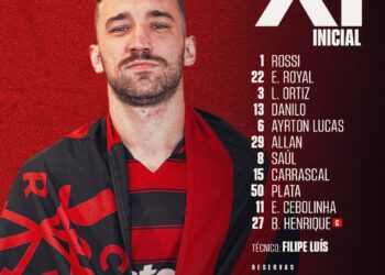 Escalação do Flamengo para o jogo contra o Vasco