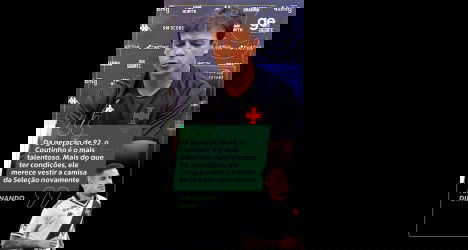 Fernando Diniz em entrevista de rosto sério com fundo de painel; treinador do Vasco da Gama.