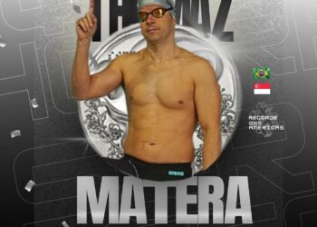 Vasco da Gama, nadador, camiseta, recorde, competição.