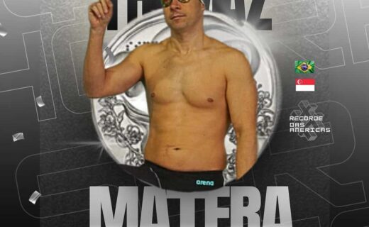 Vasco da Gama, nadador, camiseta, recorde, competição.