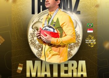 Recorde de tiro com medalha de ouro.