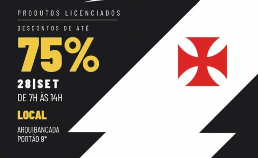 Vasca com logo do Vasco e texto promocional.