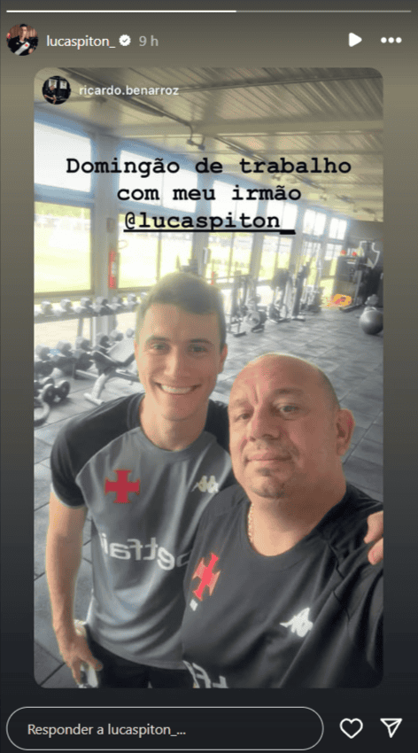 Treinamento de domingo com amigo Vasco.