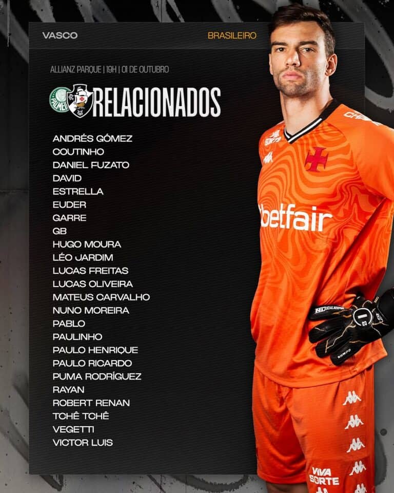 Jogador de futebol com uniforme laranja e luvas pretas.