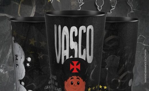 Vasco da Gama em copos comemorativos.