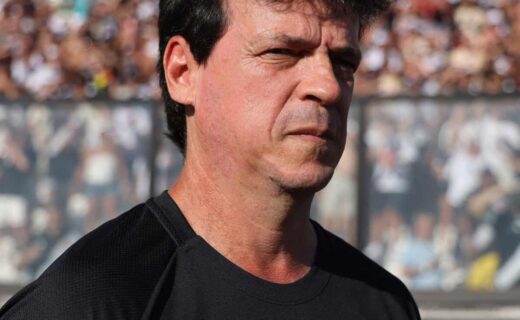 - Fachada de torcedor do Vasco com estádio cheio.