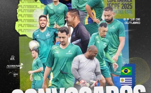 Selecionados Brasil e Uruguai, uniformizados.