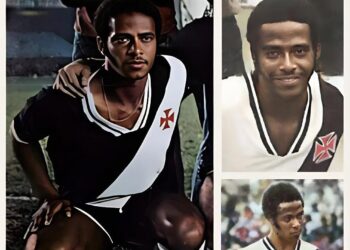 Jorginho Carvoeiro com uniforme do Vasco da Gama.