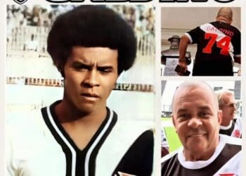 Galdino em camiseta do Vasco.