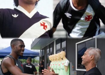 Vasca atleta jovem e treinador em treino técnico.