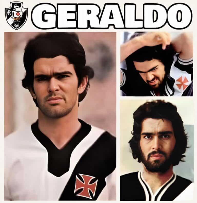 Vasco GERALDO com camisa e logotipo do clube.