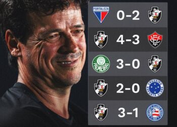 Jorge Rodrigues, técnico do Vasco, sorridente.