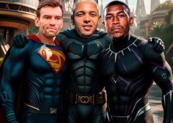 Vasco e personagens de Pantera Negra juntos.