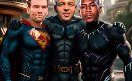 Vasco e personagens de Pantera Negra juntos.