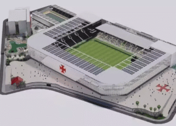 Novo estádio do Vasco, projeto moderno e sustentável.