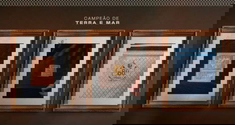 Campeões de Terra e Mar em quadros decorativos.