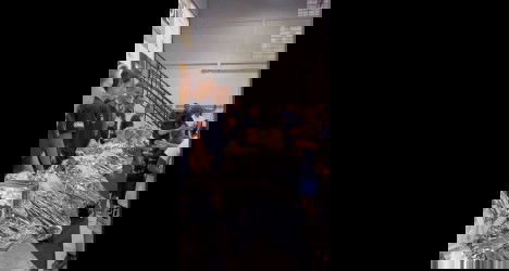 Jogadores do Vasco recebendo homenagem.