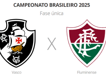 Vasco e Fluminense no Campeonato Brasileiro 2025.