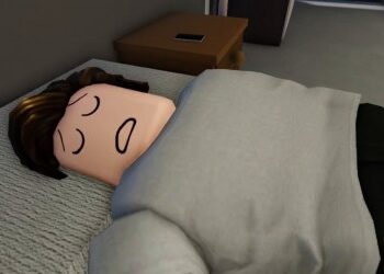Sono cartoon de pessoa dormindo na cama.