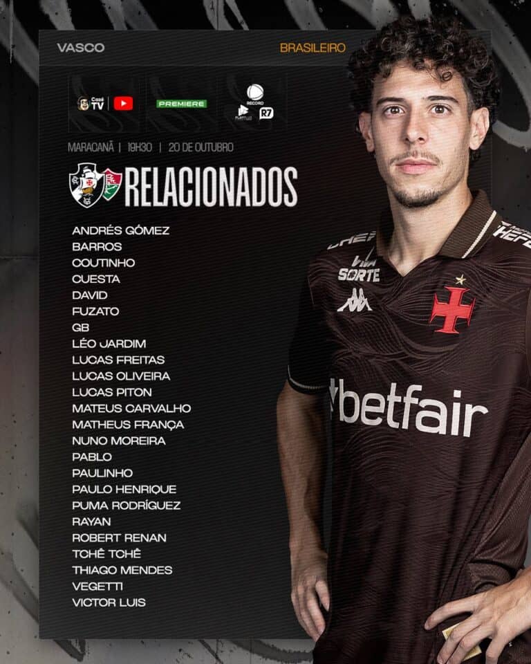 Relaciones do Vasco com o Fluminense e outros times.