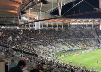 Vasco da Gama Stadium during a match.