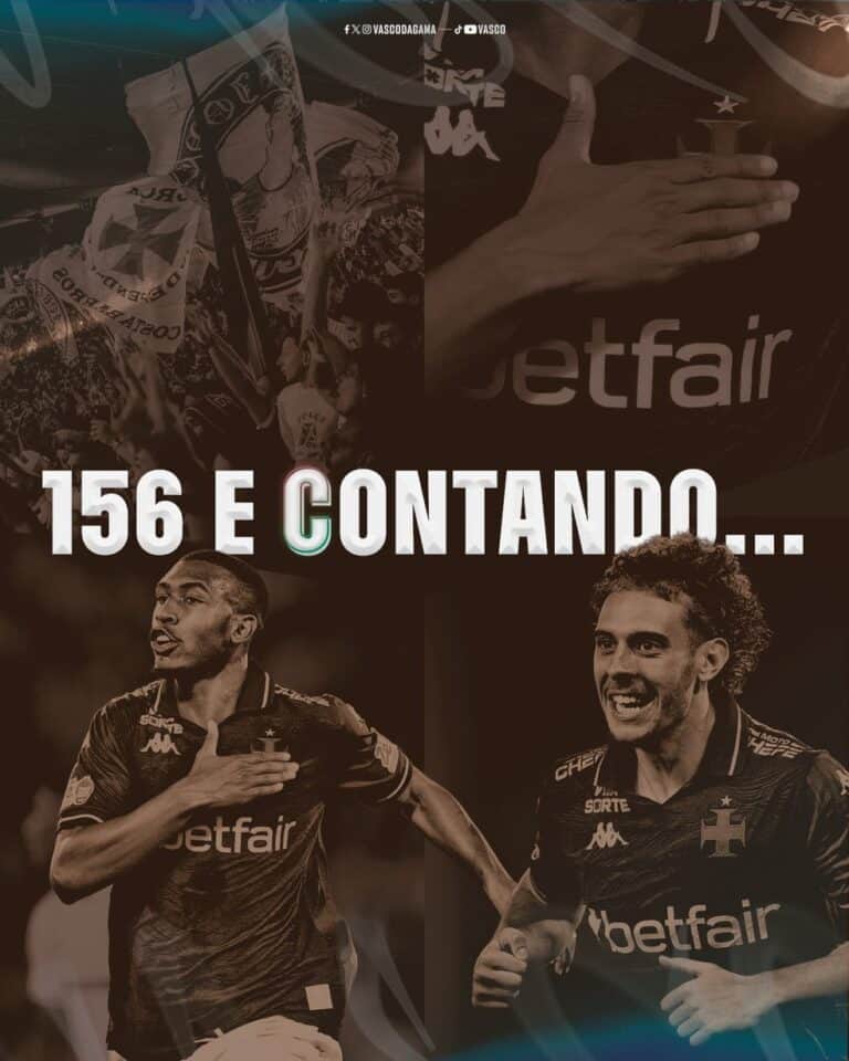156 E Contando jogadores do Vasco.