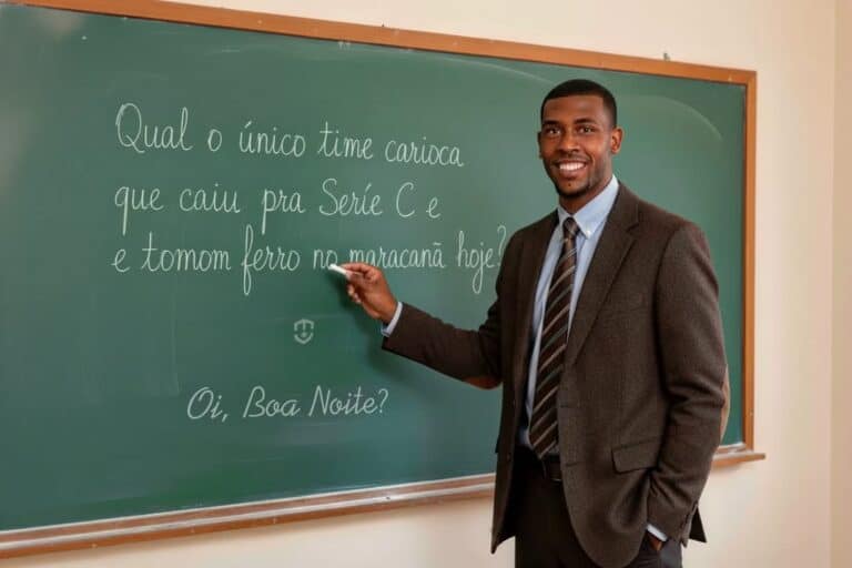 Homem de terno escrevendo na lousa.