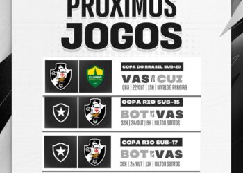 Brasão do Vasco e adversário em destaque.