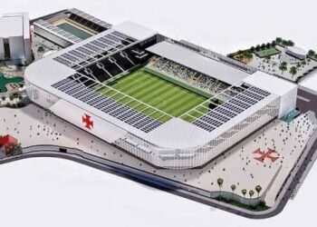 Estádio do Vasco da Gama, vista aérea moderna.
