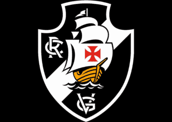 Escudo do Vasco da Gama com âncora e navio.