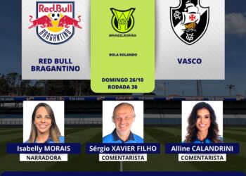 Red Bull Bragantino e Vasco discutem partida do Campeonato Brasileiro 2025.