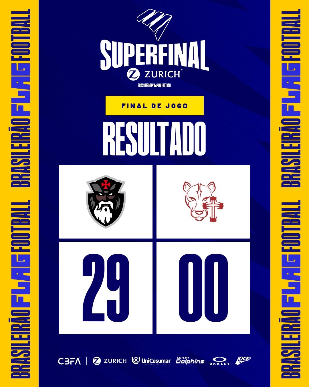 20251026-095253-1-1-1-1 Resultado do jogo entre Vasco e Corinthians, final 29 x 00, na superfinal do Campeonato Brasileiro de Futebol Feminino.