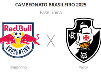 Bragantino x Vasco, confronto na final do Campeonato Brasileiro 2025.