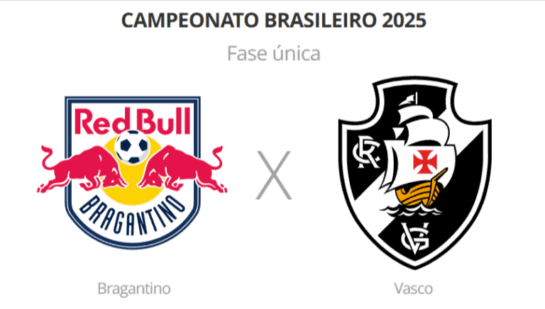 Bragantino x Vasco, confronto na final do Campeonato Brasileiro 2025.