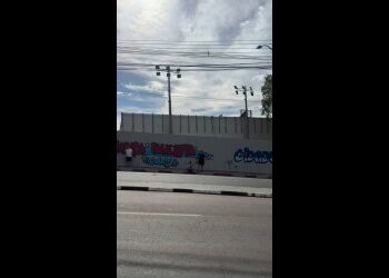 Fachada do Estádio de Futebol do Vasco Clube.