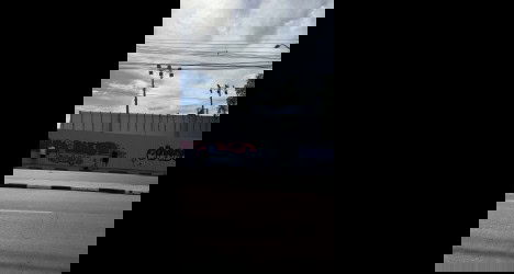 Fachada do Estádio de Futebol do Vasco Clube.