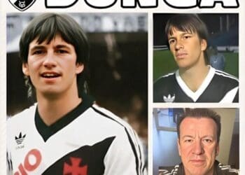 Dunga vestido com camisa do Vasco.
