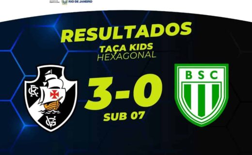 Vasco com escudo e resultado do jogo destacado.