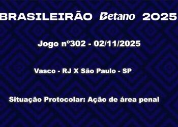 Vasco e São Paulo em jogo de 2025.