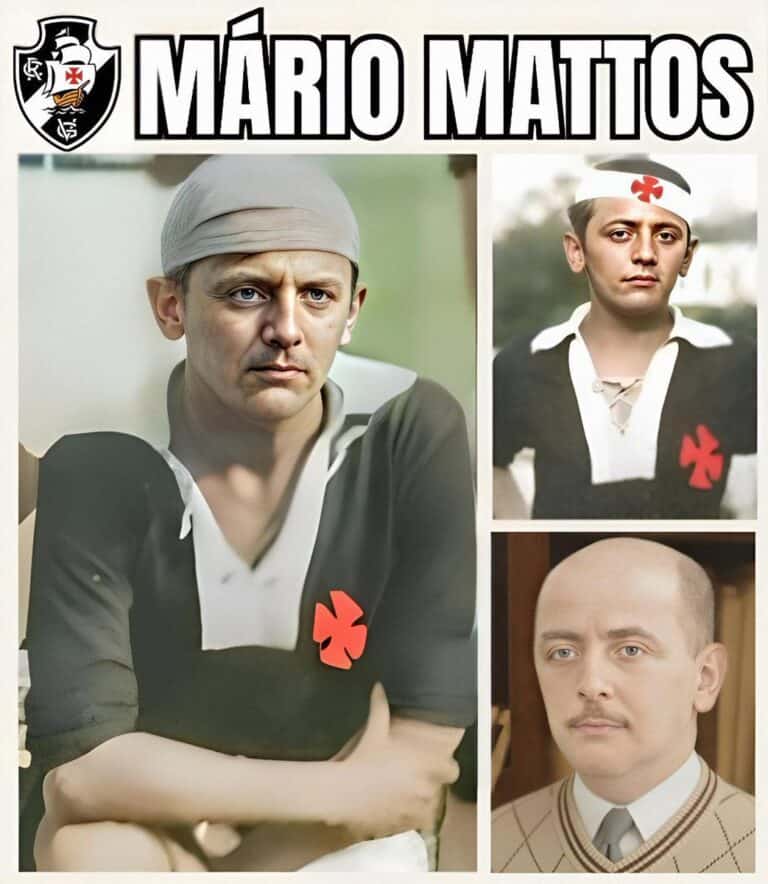Mário Mantos personagem vestido de enfermeiro em destaque.
