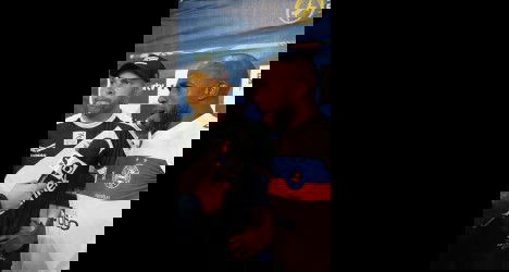 Jogadores do Vasco em entrevista coletiva.